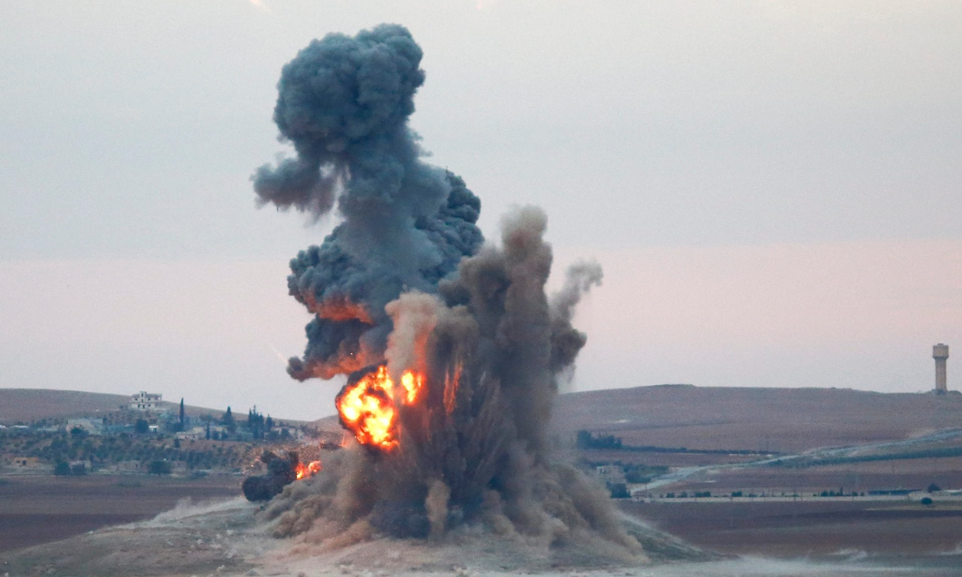 Coalition Forces Hit ISIS Near Kobani and Mosul Dam