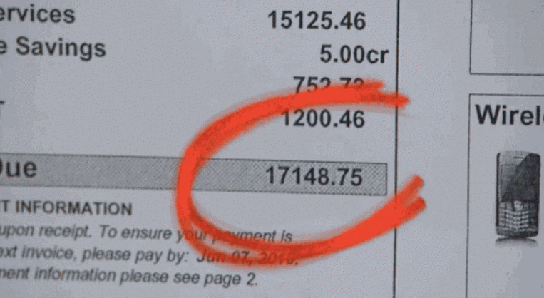 An Iphone User Racked Up A $17,000 Cell-Phone Bill