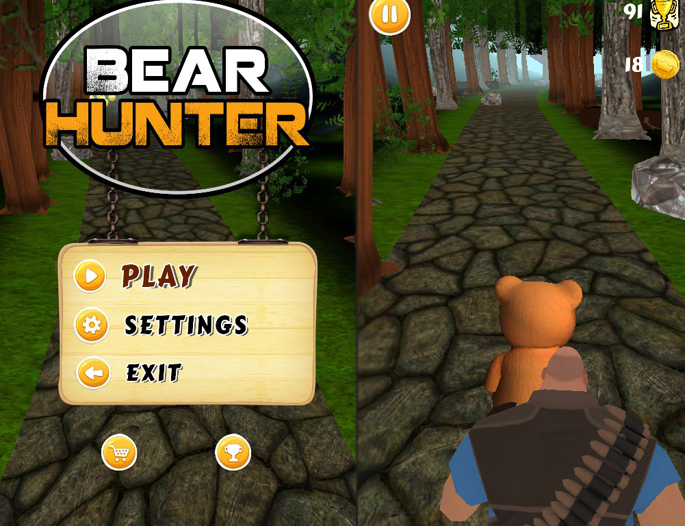 Bear Hunter – An Addictive Running Cum Hunting Game