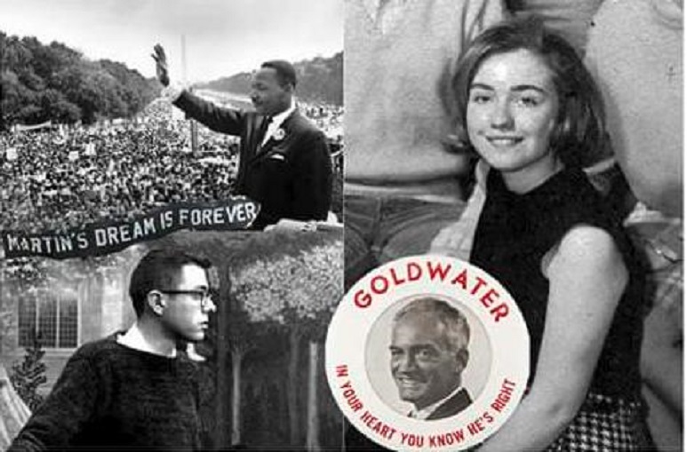 Hillary Clinton Supported for Barry Goldwater in 1964 Presidential Campaign
