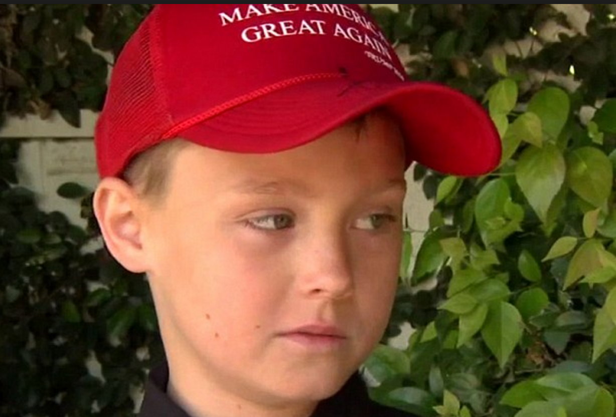 School Officials Forced a Third-Grader to Remove a Slogan Hat in California