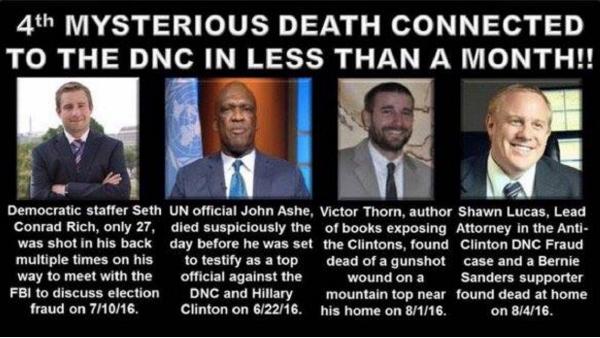 Is DNC Responsible for 4 Mysterious Deaths?