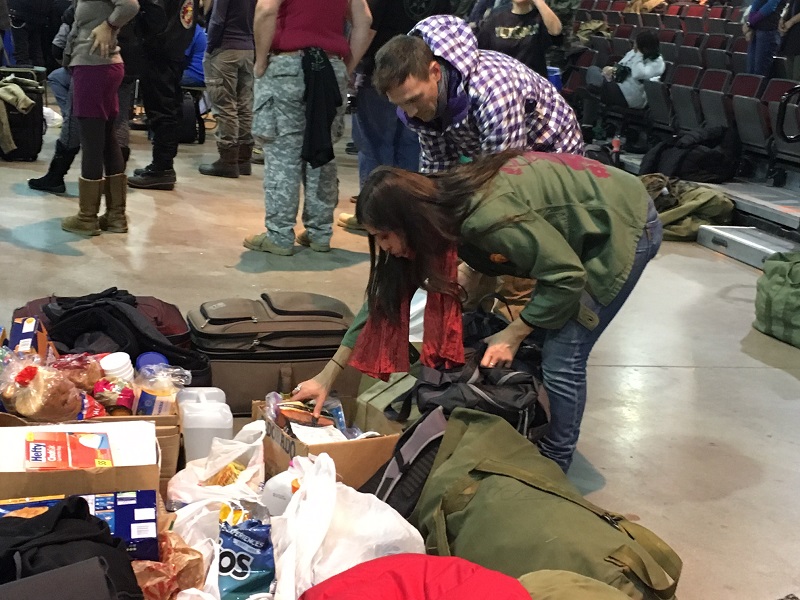 Critical Weather Condition at Standing Rock Camp Due to Snow Storm