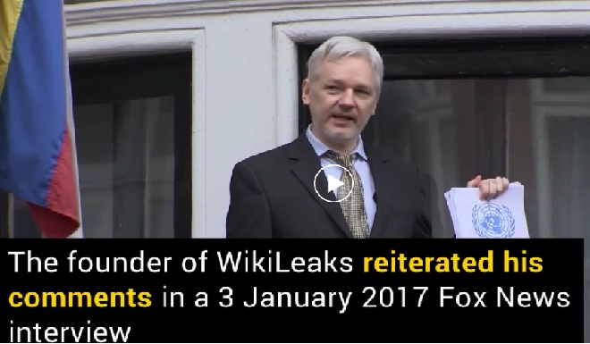 Russia was not involved in Cyber-Attack: Julian Assange