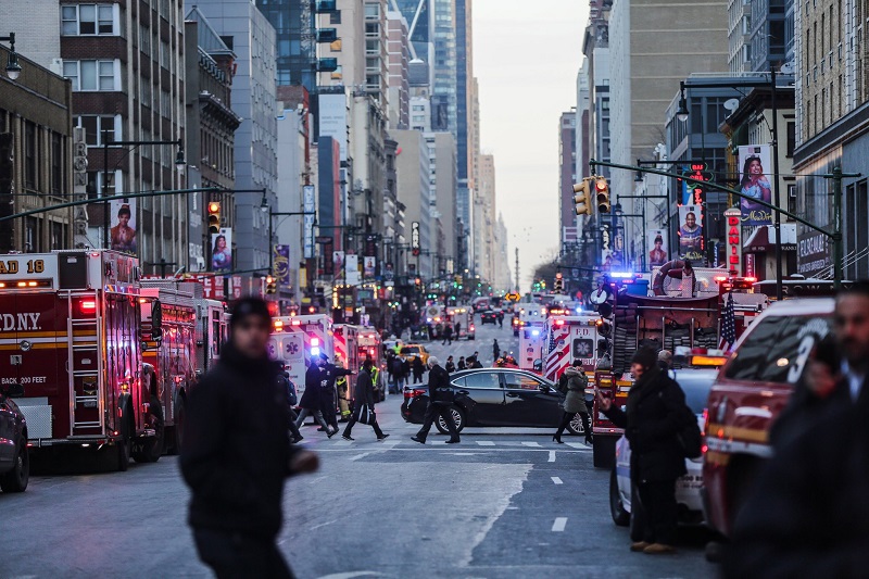 Suicide Bomb Attack Near Times Square in Manhattan