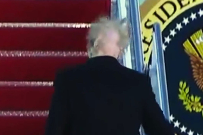 Hair Impression video of Donald Trump without his MAGA Hat