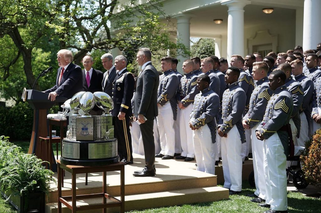 Trump explores the idea of a Space Force