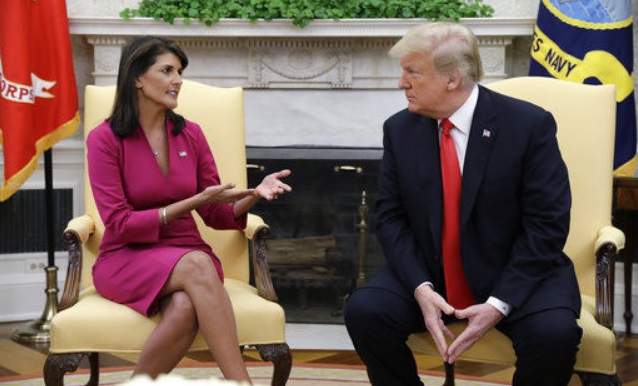 Nikki Haley met with President Trump