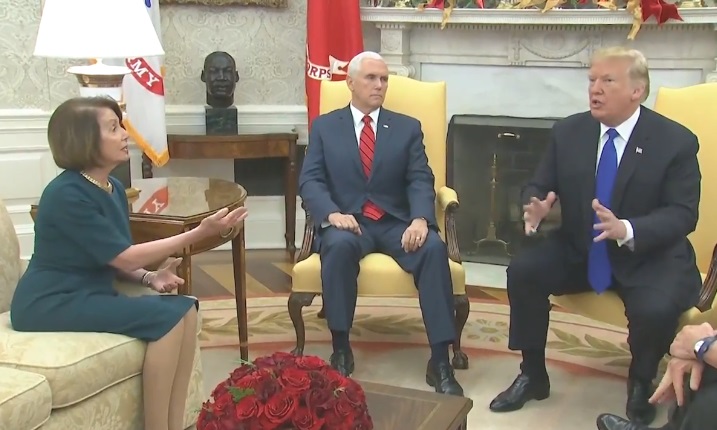 Trump met with Chuck Schumer and Nancy Pelosi in Oval Office