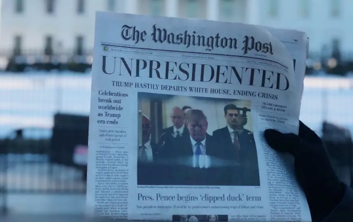 Some Fake Newspapers declared the End of Trump Era