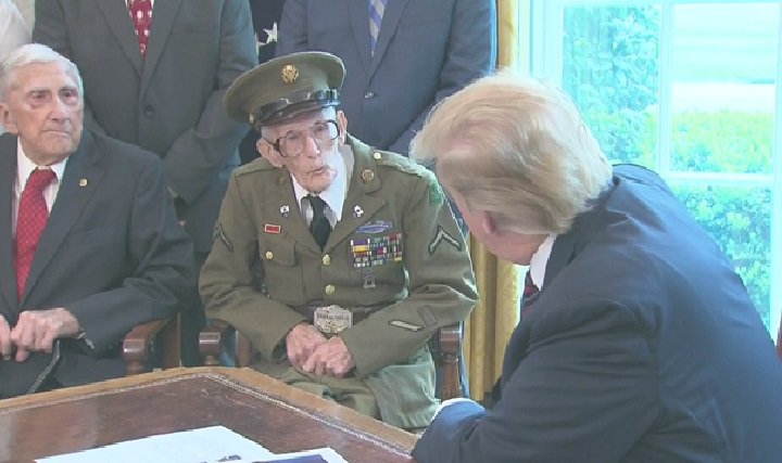 101-Years Old Veteran will fly on Air Force One with Trump