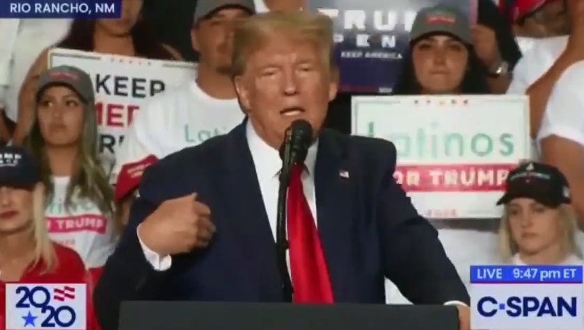 Trump repeated his support for Brett Kavanaugh at a Rally