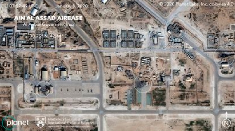 Iran launched Missile Attacks on the U.S-Iraqi Ain Al-Asab Airbase