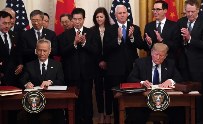 Trump signed Phase One Deal with China following Tariffs War