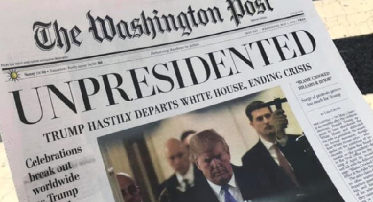 The Washington Post published a report on President’s daily COVID-19 White House briefing