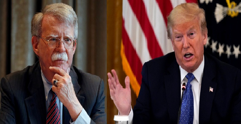 Trump threatened John Bolton and plans to stop his book ‘The Room Where it Happened’