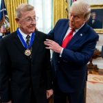 President Trump awarded the Medal of Freedom to Lou Holtz