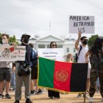 Protesters gathered outside White House saying Don’t Trust the Taliban