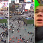 People in New York experienced a Huge Manhole Explosion at Time Square